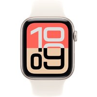 Умные часы Apple Watch SE 3 44 мм (алюминиевый корпус, звездный свет/звездный свет, спортивный силиконовый ремешок S/M) - Превью изображения №2 — Интернет-магазин 7 дней