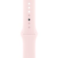 Умные часы Apple Watch Series 9 45 мм (алюминиевый корпус, розовый/розовый, спортивный силиконовый ремешок M/L) - Превью изображения №3 — Интернет-магазин 7 дней