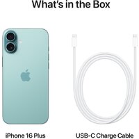 Телефон Apple iPhone 16 Plus Dual eSim 512GB (бирюзовый) - Превью изображения №5 — Интернет-магазин 7 дней