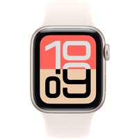 Умные часы Apple Watch SE 3 40 мм (алюминиевый корпус, звездный свет/звездный свет, спортивный силиконовый ремешок S/M) - Превью изображения №2 — Интернет-магазин 7 дней