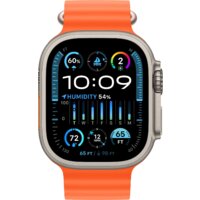 Умные часы Apple Watch Ultra 2 LTE 49 мм (титановый корпус, титановый/оранжевый, ремешок из эластомера) - Превью изображения №2 — Интернет-магазин 7 дней