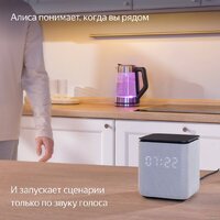 Умная колонка Яндекс Станция Миди (черный) - Превью изображения №9 — Интернет-магазин 7 дней