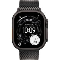 Умные часы Apple Watch Ultra 3 LTE 49 мм (титановый корпус, черный/черный, миланская петля S) - Превью изображения №2 — Интернет-магазин 7 дней