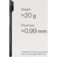 Чехол для телефона Pitaka Ultra-Slim для iPhone Air (600D Black/Grey Twill) - Превью изображения №3 — Интернет-магазин 7 дней