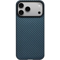 Pitaka Ultra-Slim для iPhone 17 Pro Max (1500D Black/Blue Twill)