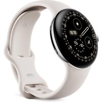 Умные часы Google Pixel Watch 4 41 мм (глянцевый серебристый/фарфор, спортивный силиконовый ремешок) - Превью изображения №2 — Интернет-магазин 7 дней