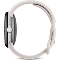 Умные часы Google Pixel Watch 4 41 мм (глянцевый серебристый/фарфор, спортивный силиконовый ремешок) - Превью изображения №4 — Интернет-магазин 7 дней