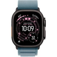 Умные часы Apple Watch Ultra 3 LTE 49 мм (титановый корпус, черный/голубой, текстильный ремешок размера S) - Превью изображения №2 — Интернет-магазин 7 дней