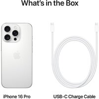 Телефон Apple iPhone 16 Pro Dual eSim 256GB (белый титан) - Превью изображения №7 — Интернет-магазин 7 дней