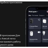 Умная колонка Яндекс Станция Макс (с хабом умного дома Zigbee, черный) - Превью изображения №12 — Интернет-магазин 7 дней