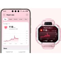 Детские умные часы Huawei Watch Kids X1 (розовый, с розовым ремешком, международная версия) - Превью изображения №6 — Интернет-магазин 7 дней