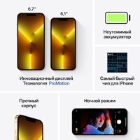 Телефон Apple iPhone 13 Pro Max 128GB (золотой) - Превью изображения №7 — Интернет-магазин 7 дней