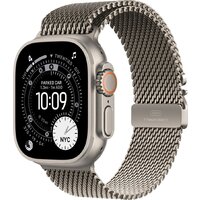 Apple Watch Ultra 3 LTE 49 мм (титановый корпус, природный/природный, миланская петля M)