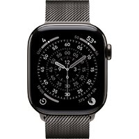 Умные часы Apple Watch Series 11 LTE 46 мм (титановый корпус, сланец/сланец, миланская петля M/L) - Превью изображения №2 — Интернет-магазин 7 дней