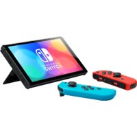 Игровая приставка Nintendo Switch OLED (черный, с неоновыми Joy-Con) - Превью изображения №5 — Интернет-магазин 7 дней