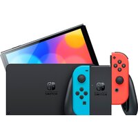 Игровая приставка Nintendo Switch OLED (черный, с неоновыми Joy-Con) - Превью изображения №3 — Интернет-магазин 7 дней