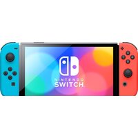 Игровая приставка Nintendo Switch OLED (черный, с неоновыми Joy-Con) - Превью изображения №2 — Интернет-магазин 7 дней