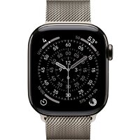 Умные часы Apple Watch Series 11 LTE 46 мм (титановый корпус, природный/природный, миланская петля M/L) - Превью изображения №2 — Интернет-магазин 7 дней